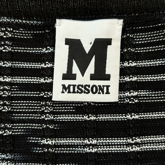 Missoni Space Dye Black White Pullover Raglan Sweater Size 6 - Picture 7 of 11